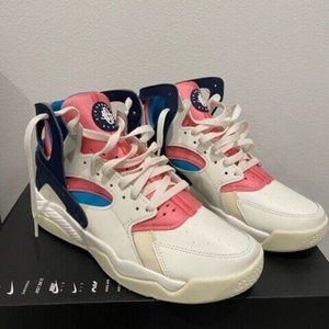 Nike Air Flight Huarache 'Nike Gear Coral Laser Blue' FD0183-102 US Men Size 9.5
